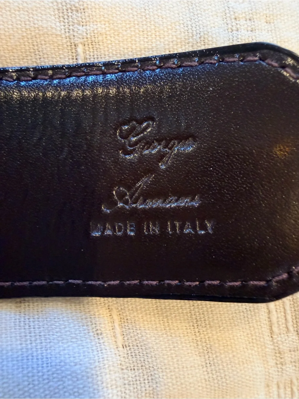 Salvatore Ferragamo Gancini Black Leather Belt with Silver Double Gancini Buckle